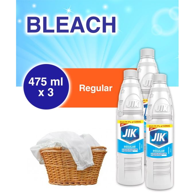 Jik Bleach (Stain Remover & Germ Killer) - 475ml - Pack Of 3 49351
