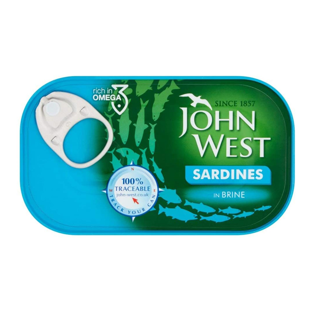 JOHN WEST SARDINE IN BRINE 120G 50698