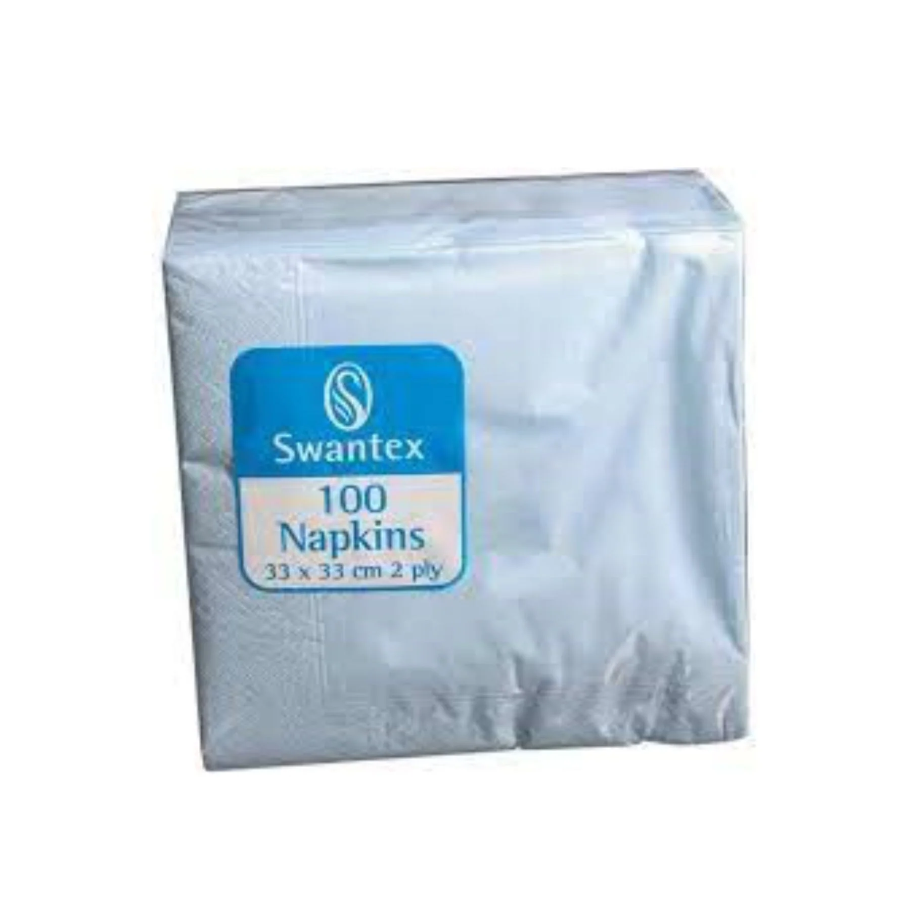 SWANTEX 33CM 2PLY SKY BLUE DISPOSABLE NAPKIN 53518