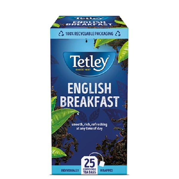 TETLEY ENVELOPES ENGLISH BREAKFAST DST 25'S 53735