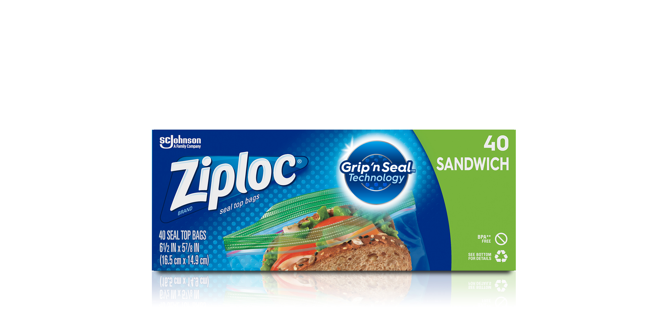 Ziploc Sandwich bag  X1- The Ultimate Solution for Food Storage and Freezer Protection 53533