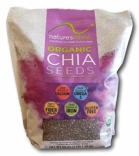 NATURE’S INTENT ORGANIC CHIA SEEDS 1.36KG 55648