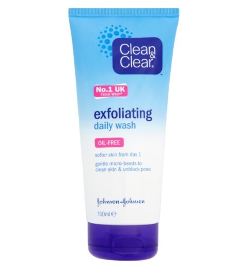 JOHNSONS CLEAN N CLEAR EXFOLIATING DAILY 150ML 52297