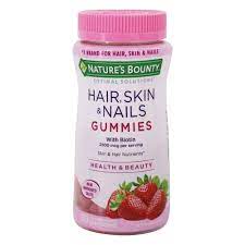 NATURE'S BOUNTY HAIR,SKIN&NAIL BIOTIN 2500MCG *80GUMMIES MIXED BERRY 55108