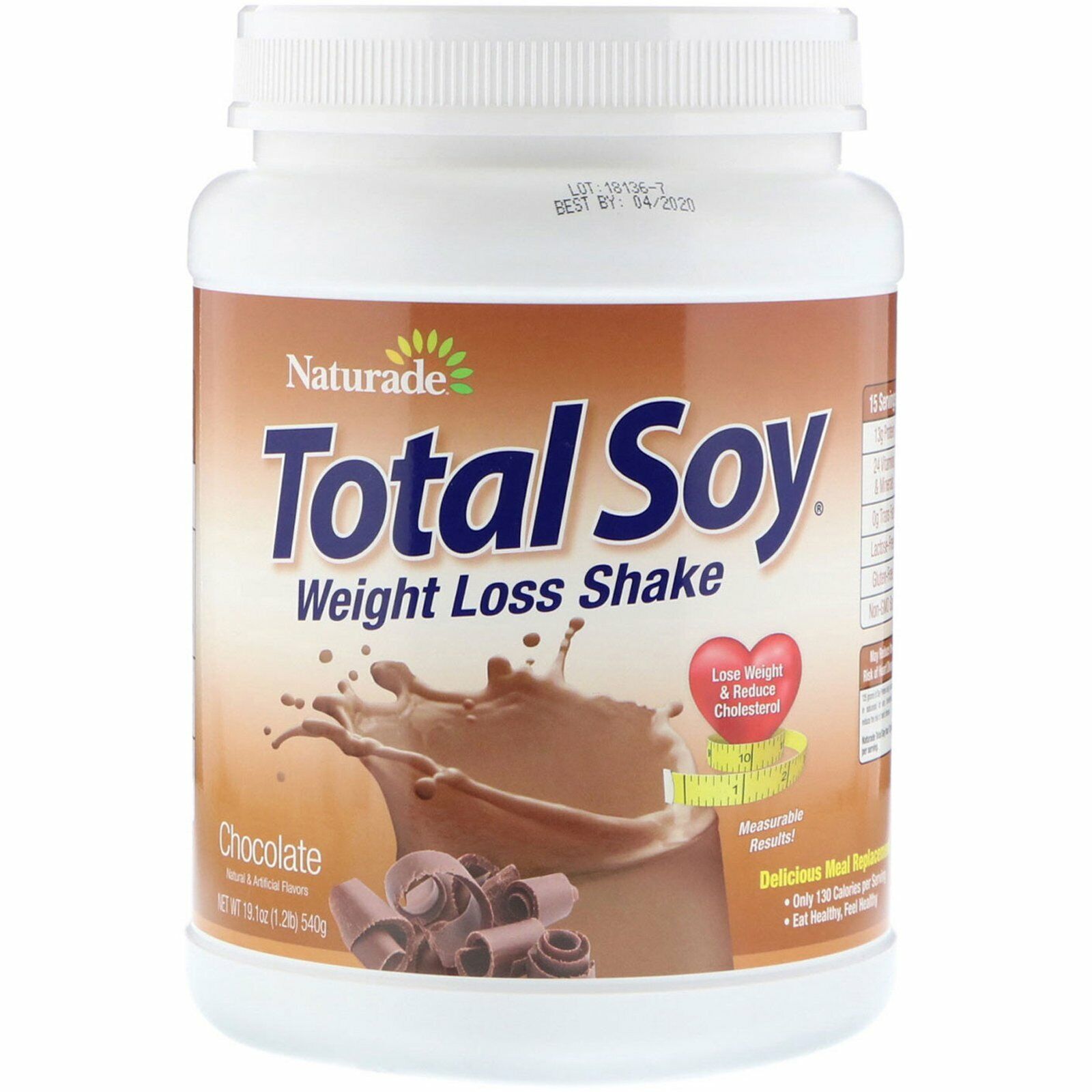 NATURADE TOTAL SOY WEIGHT LOSS SHAKE CHOCOLATE 540G 55721